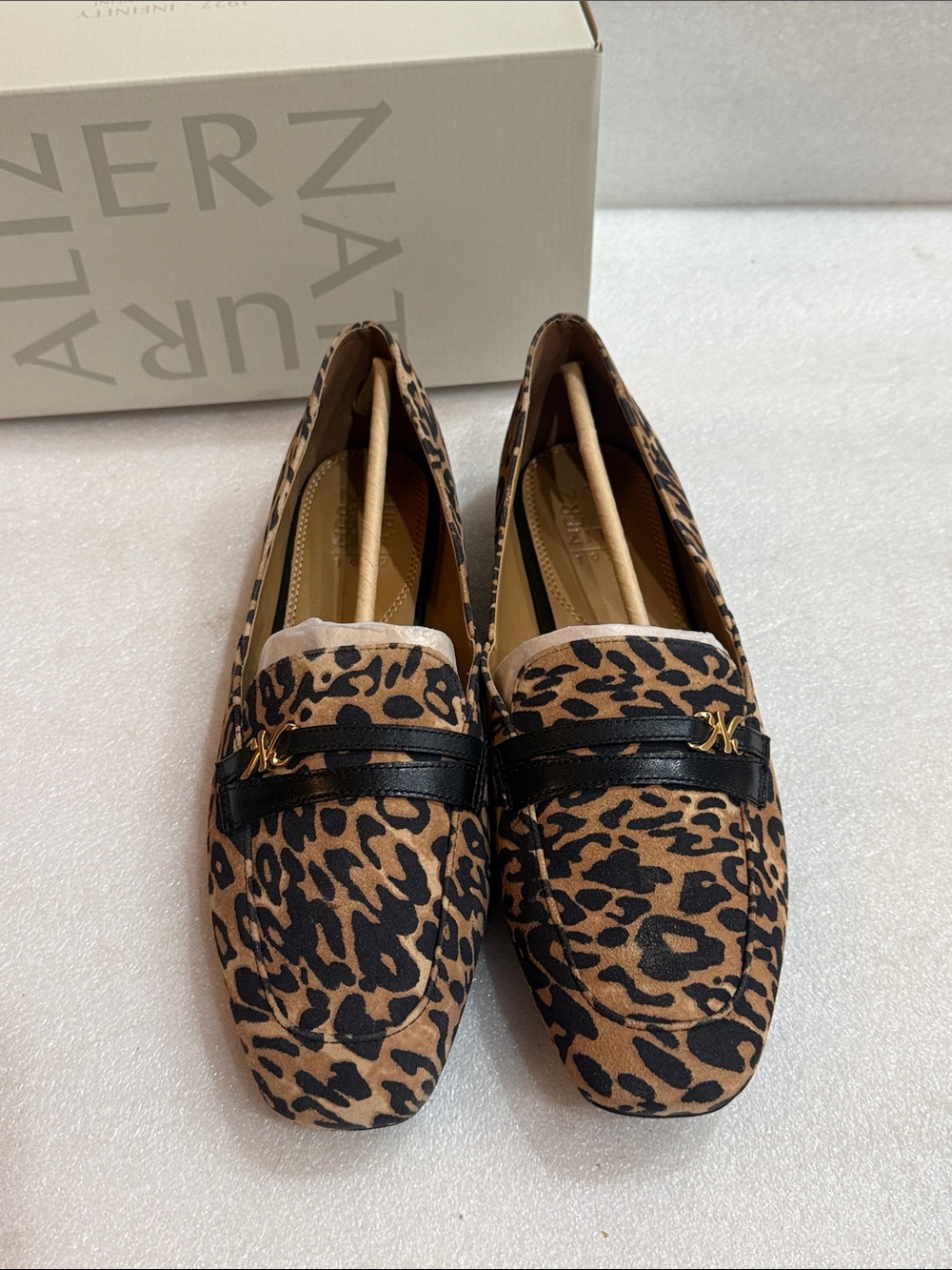 Naturalizer Women's Create Loafer Dark Brown Leopard Suede 10.5 M